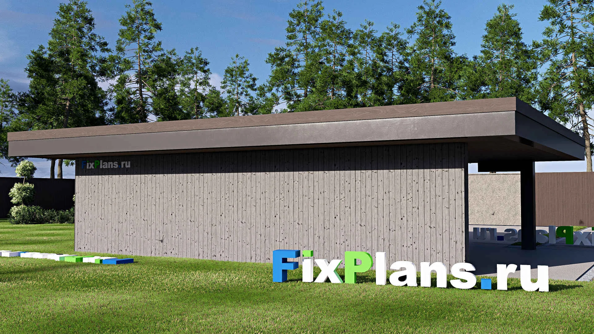 F-21131 - Проект гаража 7 на 10, площадью 30 м² на 1 машиноместо