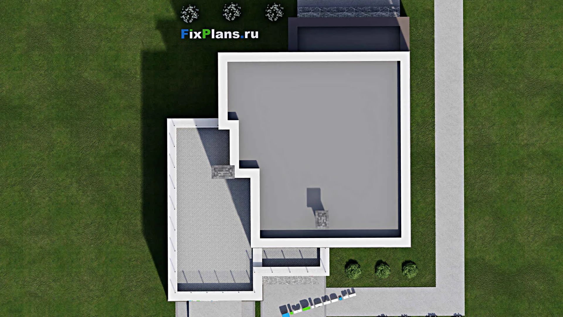 F-10304 - Проект двухэтажного дома 13 на 15, площадью 220 м² с 3 спальнями