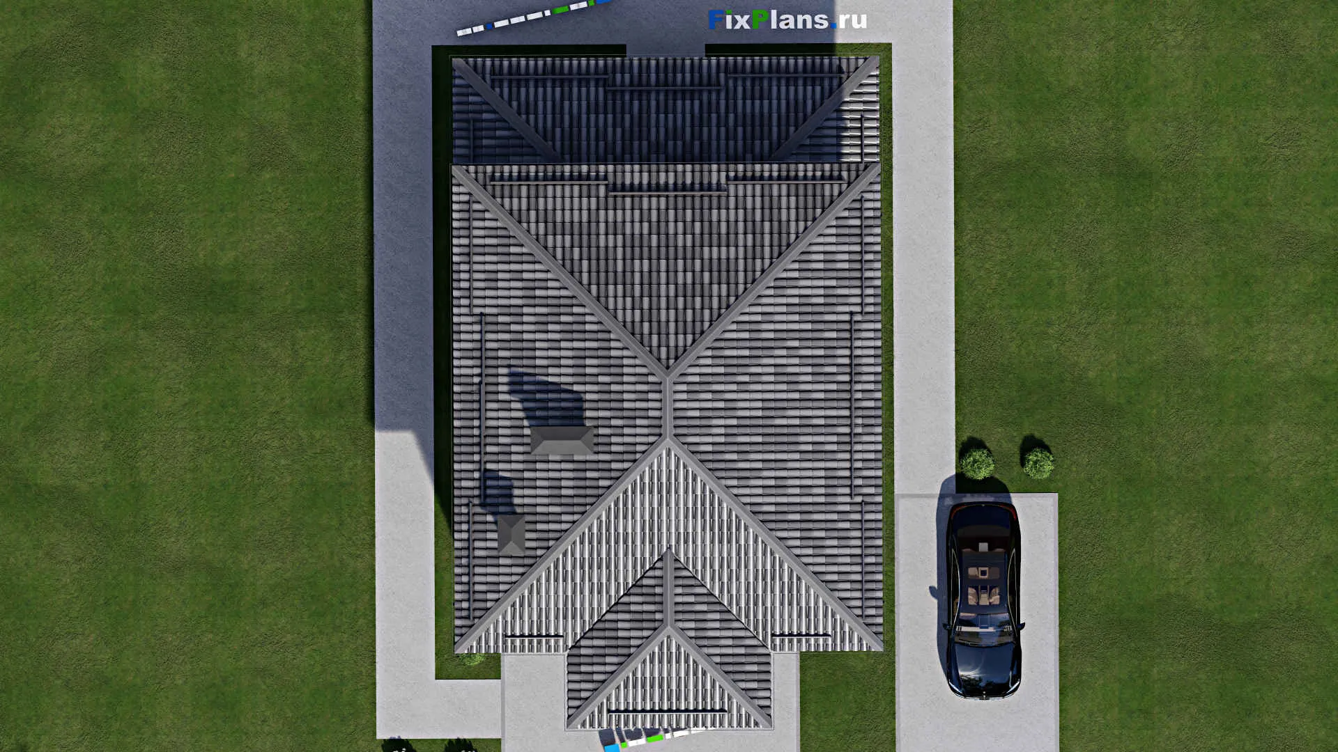 F-8900 - Проект двухэтажного дома 10 на 16, площадью 190 м² с террасой, балконом и 4 спальнями